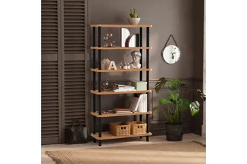 Andifli Bokhylle 80x168,5 cm - Svart - Oppbevaring - Hylle - Bokhylle