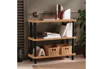 Andifli Bokhylle 80x75 cm - Svart - Oppbevaring - Hylle - Bokhylle