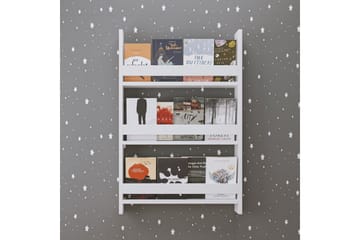 Bokhylle Artemis 3 Hvit - Hvit - Oppbevaring - Hylle - Bokhylle