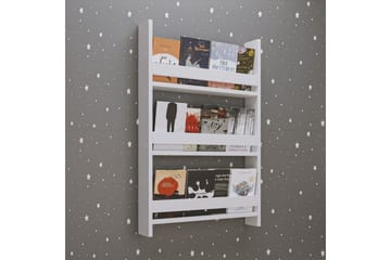 Bokhylle Artemis 3 Hvit - Hvit - Oppbevaring - Hylle - Bokhylle