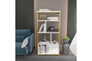 Bokhylle Arven Hvit / Gull - Hvit / Gull - Oppbevaring - Hylle - Bokhylle