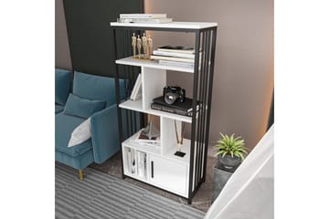 Bokhylle Arven Hvit / Svart - Hvit / Svart - Oppbevaring - Hylle - Bokhylle