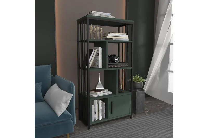 Bokhylle Arven Svart / Grønn - Svart / Grønn - Oppbevaring - Hylle - Bokhylle