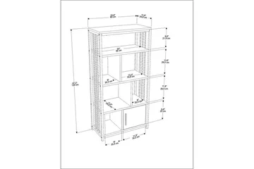 Bokhylle Arven Svart / Grønn - Svart / Grønn - Oppbevaring - Hylle - Bokhylle