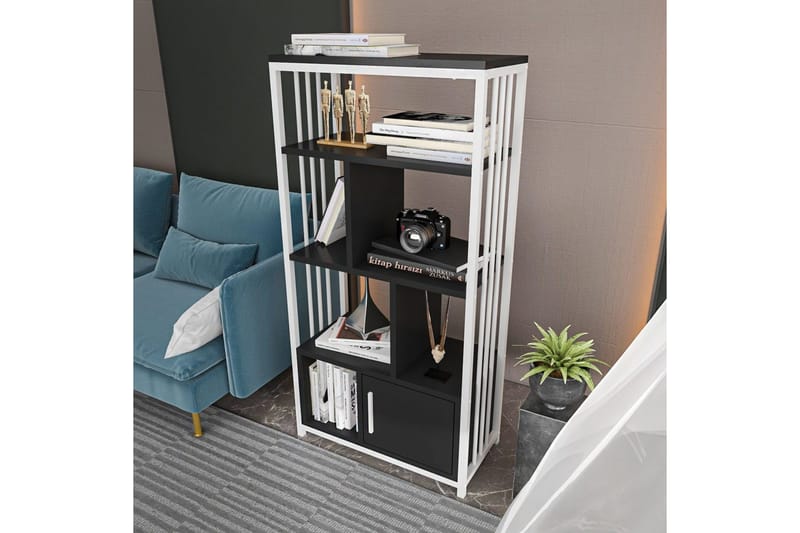 Bokhylle Arven Svart / Hvit - Svart / Hvit - Oppbevaring - Hylle - Bokhylle