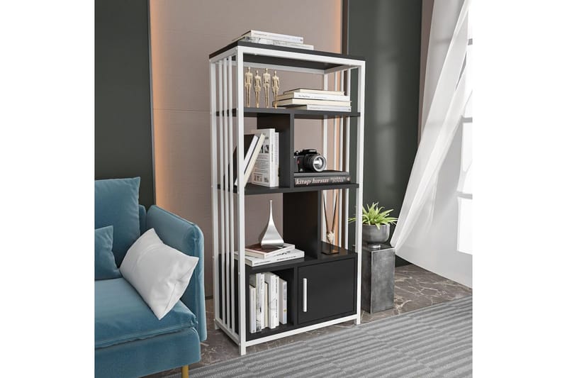 Bokhylle Arven Svart / Hvit - Svart / Hvit - Oppbevaring - Hylle - Bokhylle