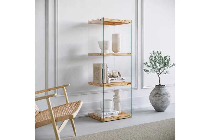 Assanisa Bokhylle 120x40 cm - Natur - Oppbevaring - Hylle - Bokhylle