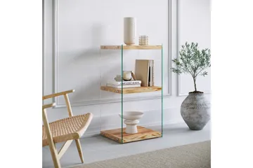 Assanisa Bokhylle 40 cm i Furu - Lysebrun - Oppbevaring - Hylle - Bokhylle
