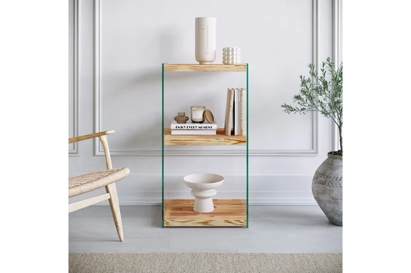 Assanisa Bokhylle 80x40 cm - Natur - Oppbevaring - Hylle - Bokhylle