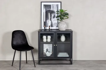 Bakal Bokhylle 85 cm i Glass og Metall - Sort - Oppbevaring - Hylle - Bokhylle