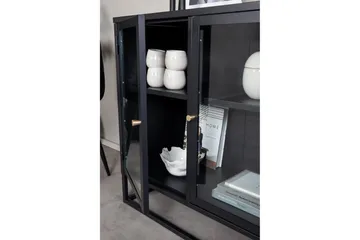 Bakal Bokhylle 85 cm i Glass og Metall - Sort - Oppbevaring - Hylle - Bokhylle