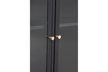 Bakal Bokhylle 85 cm i Glass og Metall - Sort - Oppbevaring - Hylle - Bokhylle