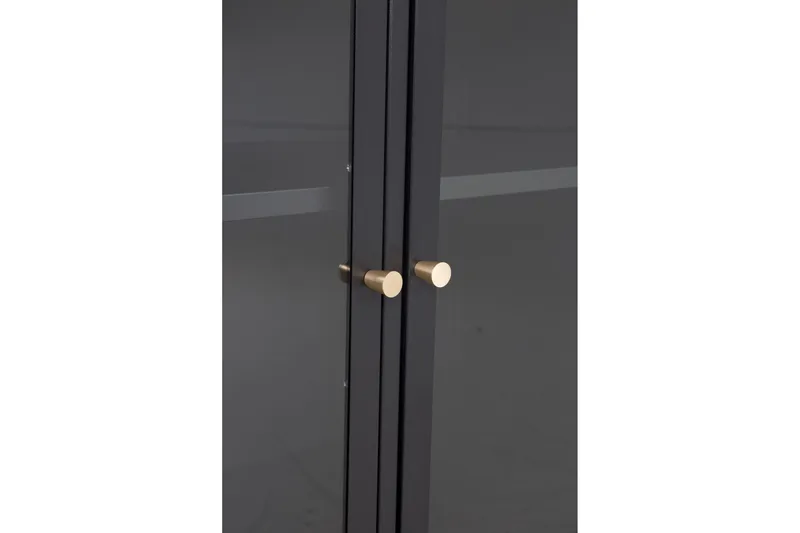 Bakal Bokhylle 85 cm i Glass og Metall - Sort - Oppbevaring - Hylle - Bokhylle
