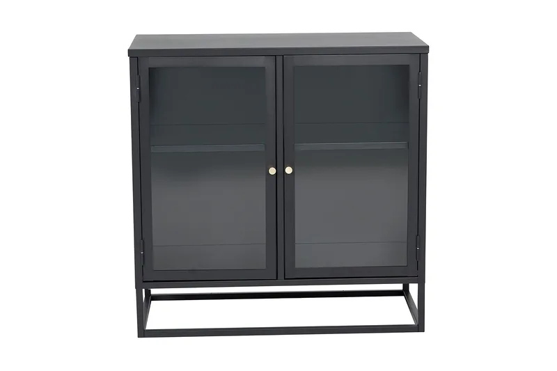 Bakal Bokhylle 85 cm i Glass og Metall - Sort - Oppbevaring - Hylle - Bokhylle