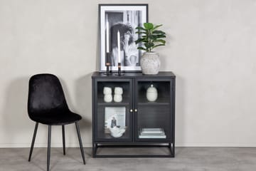 Bakal Bokhylle 85 cm i Glass og Metall - Svart - Oppbevaring - Hylle - Bokhylle