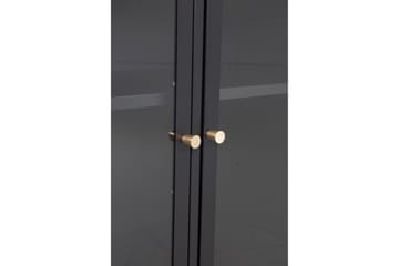 Bakal Bokhylle 85 cm i Glass og Metall - Svart - Oppbevaring - Hylle - Bokhylle