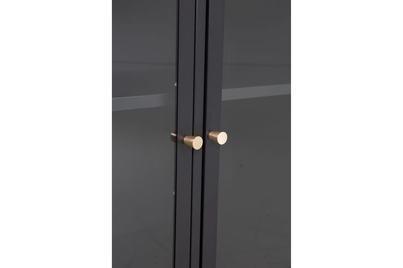 Bakal Bokhylle 85 cm i Glass og Metall - Svart - Oppbevaring - Hylle - Bokhylle