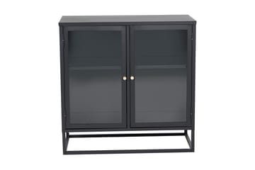 Bakal Bokhylle 85 cm i Glass og Metall - Svart - Oppbevaring - Hylle - Bokhylle