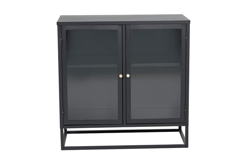 Bakal Bokhylle 85 cm i Glass og Metall - Svart - Oppbevaring - Hylle - Bokhylle