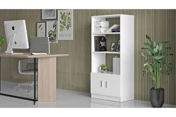 Barrock Bokhylle 38x64 cm - Hvit - Oppbevaring - Hylle - Bokhylle