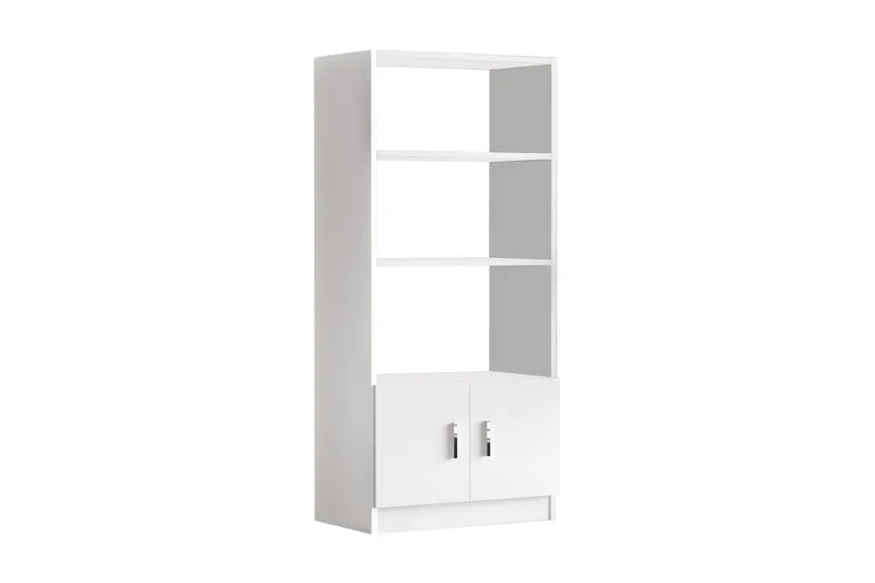 Barrock Bokhylle 63,6 cm i Malt Tre, Hvit