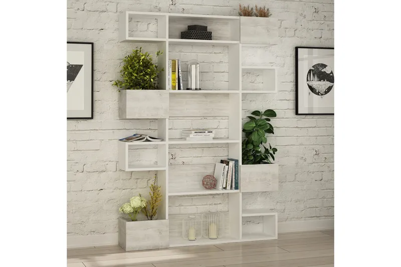 Bodsjö Bokhylle 120 cm - Hvit - Oppbevaring - Hylle - Bokhylle