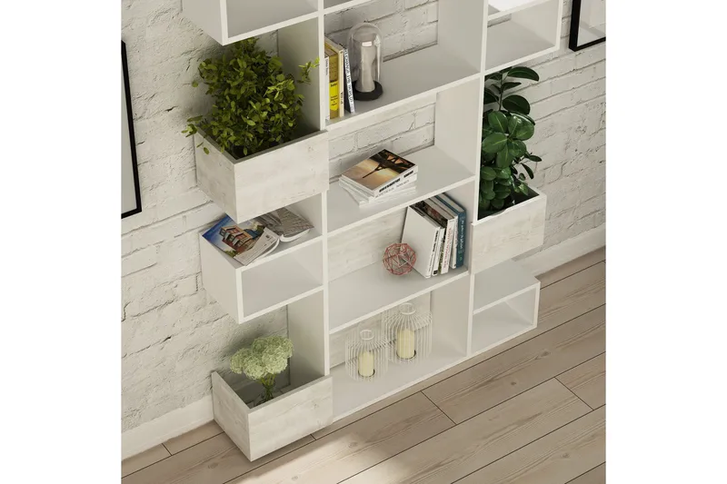 Bodsjö Bokhylle 120 cm - Hvit - Oppbevaring - Hylle - Bokhylle