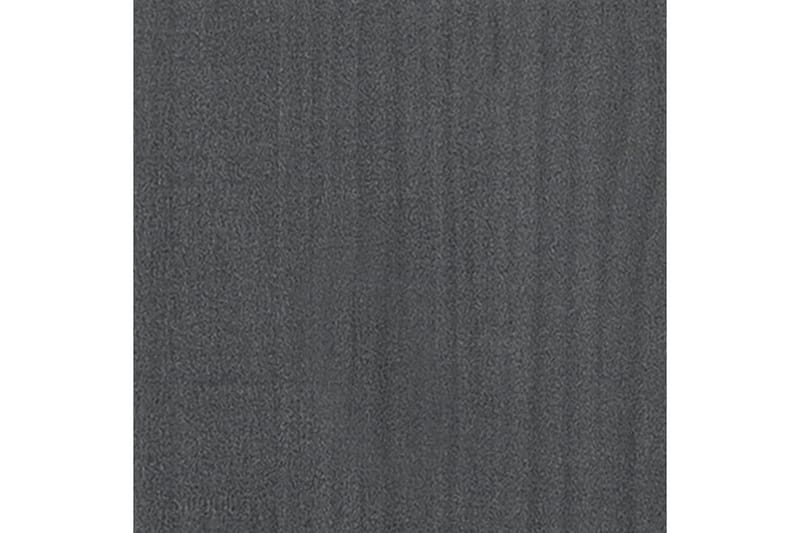 Bokhylle 4 nivåer grå 40x30x140 cm heltre furu - Grå - Bokhylle