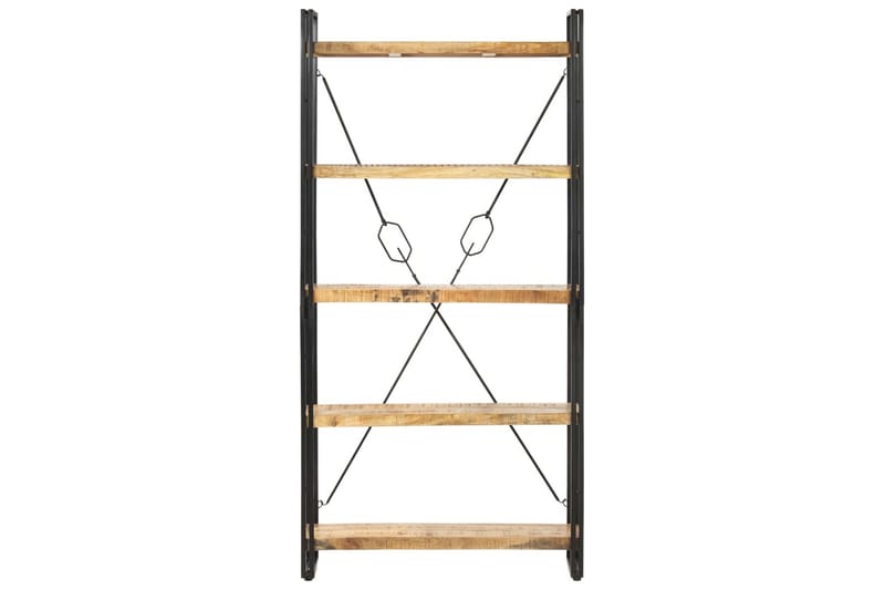 Bokhylle 5 etasjer 90x30x180 cm heltre mango -   - Bokhylle