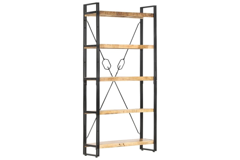 Bokhylle 5 etasjer 90x30x180 cm heltre mango -   - Bokhylle