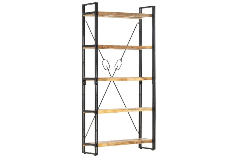 Bokhylle 5 etasjer 90x30x180 cm heltre mango -   - Bokhylle