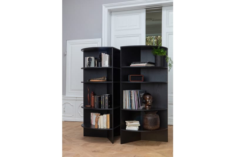 Bokhylle Artin 100x76 cm Rund - Oppbevaring - Hylle - Bokhylle