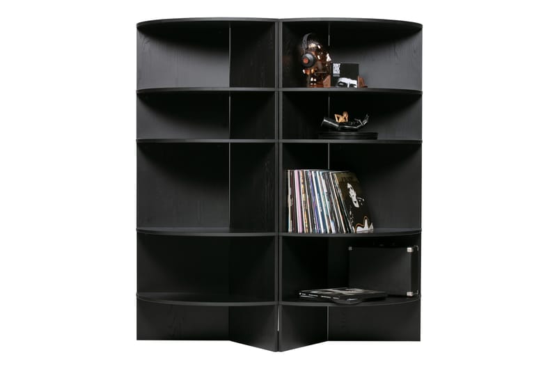 Bokhylle Artin 100x76 cm Rund - Oppbevaring - Hylle - Bokhylle