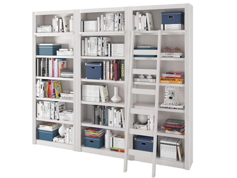 Bokhylle Bailey 29x245 cm - Hvit - Oppbevaring - Hylle - Bokhylle