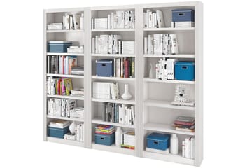Bokhylle Bailey 29x245 cm - Hvit - Oppbevaring - Hylle - Bokhylle