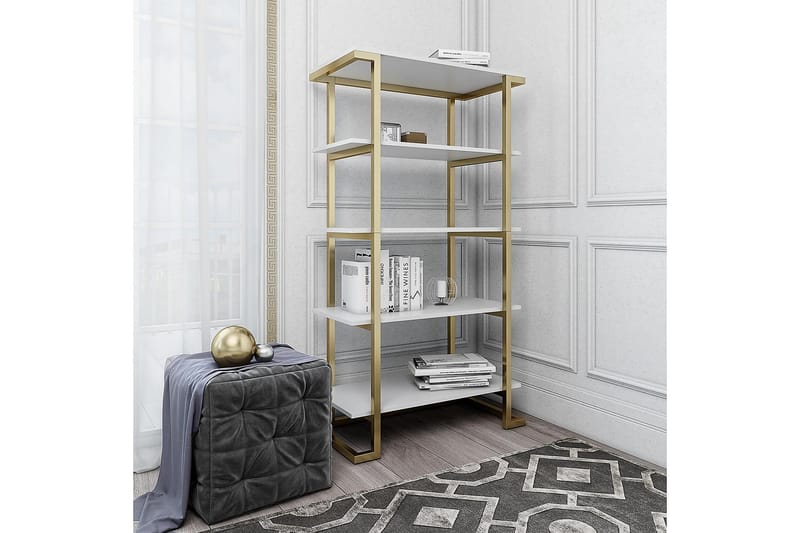 Bokhylle Camila 76x40 cm Hvit - CosmoLiving - Oppbevaring - Hylle - Bokhylle