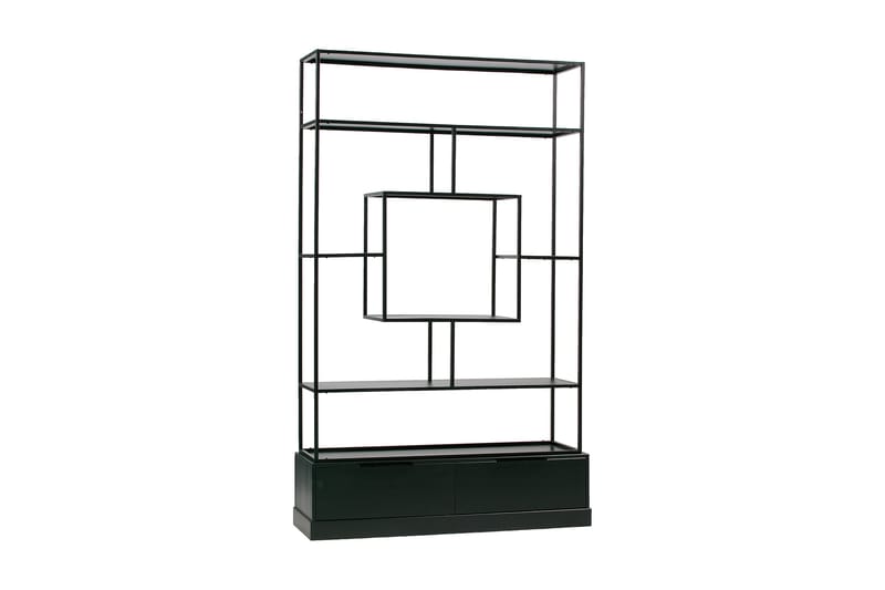 Bokhylle Demetrio 126 cm - Svart - Oppbevaring - Hylle - Bokhylle