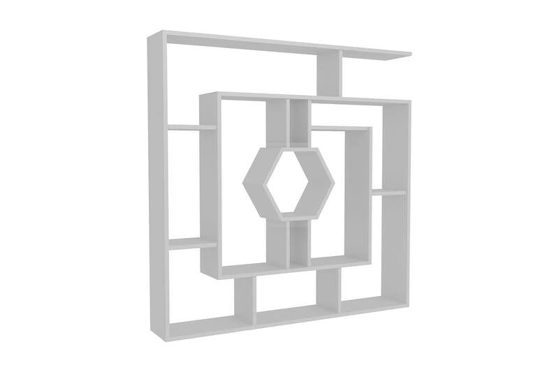 Bokhylle Dumö 134 cm - Hvit - Bokhylle