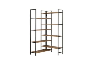 Bokhylle Edra 94 cm - Brun/Svart - Oppbevaring - Hylle - Bokhylle