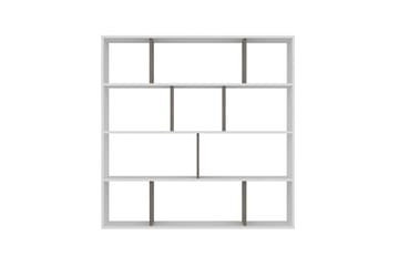 Bokhylle Hodbi 145x25 cm - Hvit/Mørkebrun - Oppbevaring - Hylle - Bokhylle