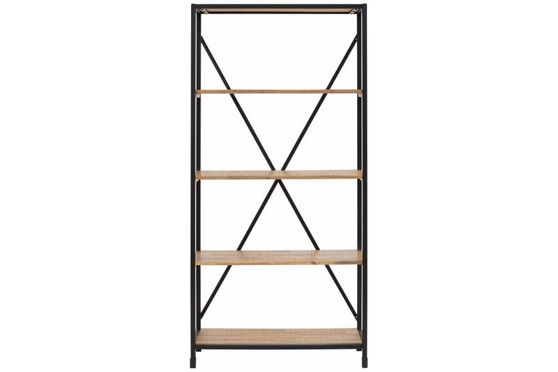 Bokhylle Saigon 90x190 cm, Flerfarget|Akasie|Metall