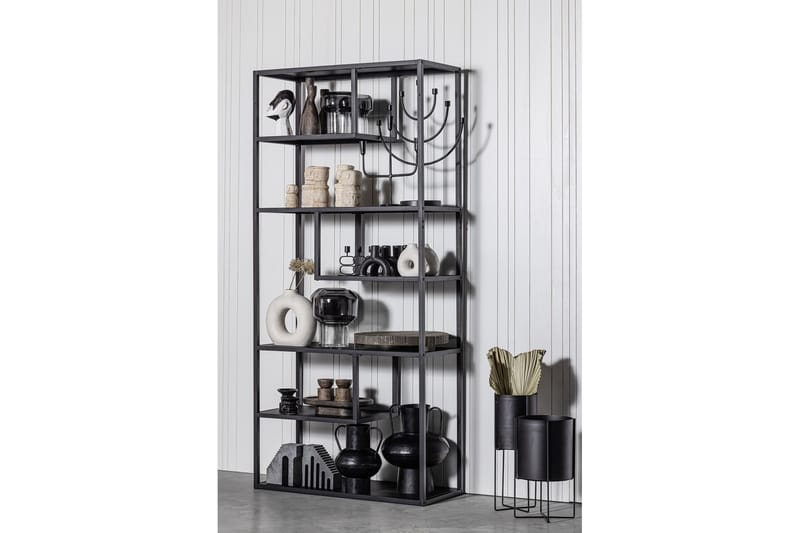 Bokhylle Talako 35x85 cm - Svart - Oppbevaring - Hylle - Bokhylle