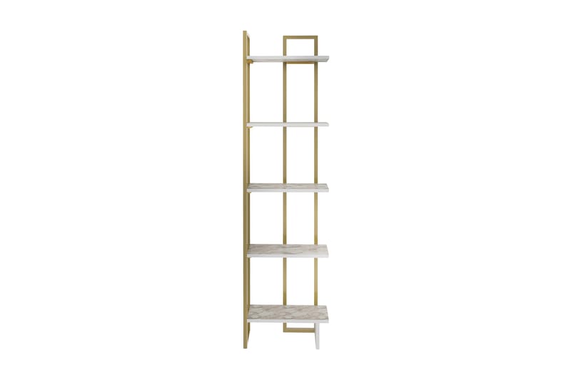 Bokhylle Urgby 45,2x180 cm - Hvit - Oppbevaring - Hylle - Bokhylle