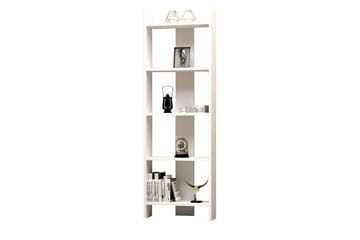 Bokhylle Violaceae 52,4x149 cm - Hvit - Oppbevaring - Hylle - Bokhylle