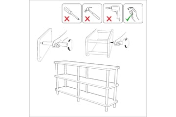 Bokhylle Zakkum 150x74,9 cm - Grønn - Oppbevaring - Hylle - Bokhylle