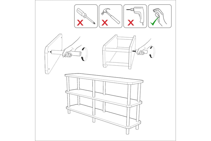 Bokhylle Zakkum 150x74,9 cm - Grønn - Oppbevaring - Hylle - Bokhylle