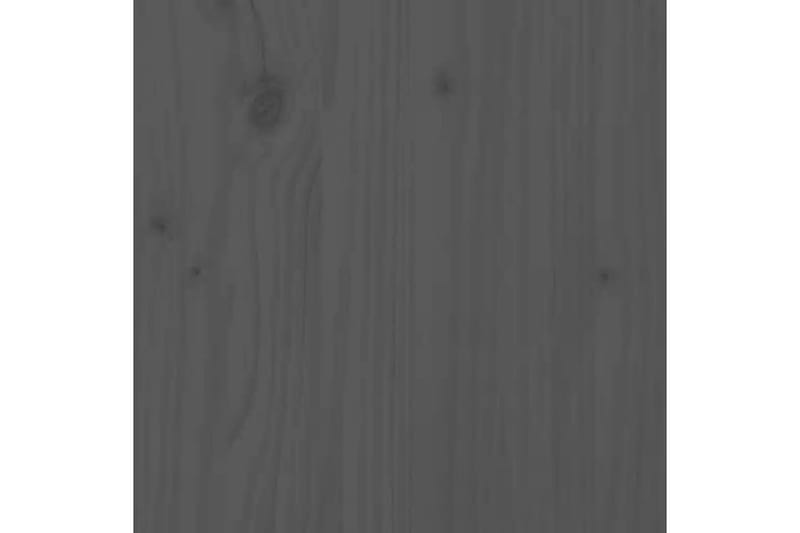 Bokhylle/romdeler grå 60x30x71,5 cm heltre furu - Grå - Bokhylle