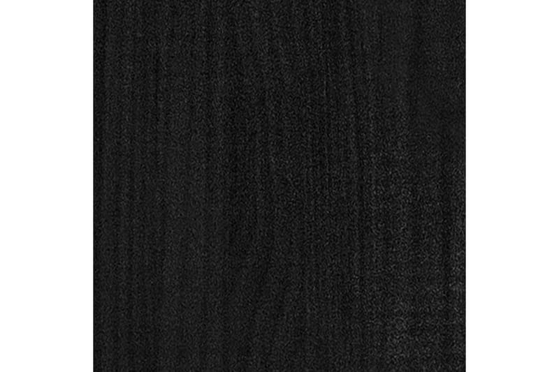 Bokhylle/romdeler svart 60x35x167 cm heltre furu - Svart - Bokhylle