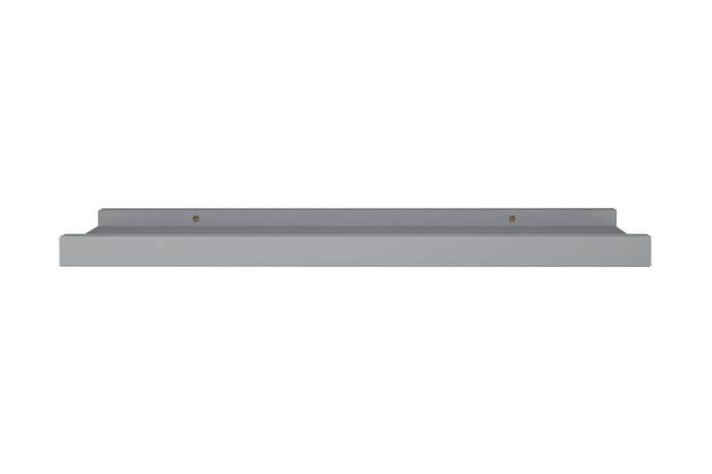 Flytende vegghyller 2 stk grå 40x9x3 cm MDF - Boklist - Bildehylle & bildelist
