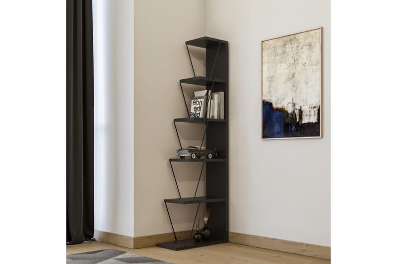 Bookshelf Antrasitt|Svart - Antrasitt/Svart - Oppbevaring - Hylle - Bokhylle